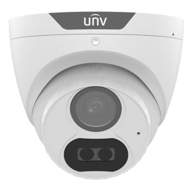 UNV UAC-T125-AF28M-W BLACK 5MP ColorHunter TVI/CVI/AHD/CVBS White Light 40M Camera with AOC and MIC, Metal housing